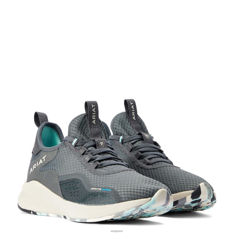 RJ66P2369 s'enflammer étanche Ariat chaussure bleu acier femmes