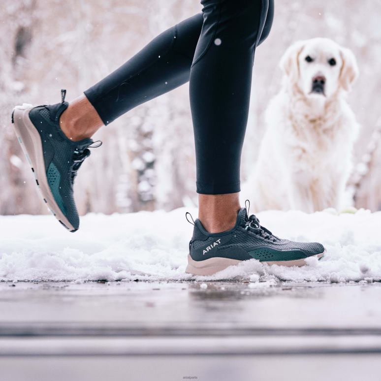 RJ66P2369 s'enflammer étanche Ariat chaussure bleu acier femmes