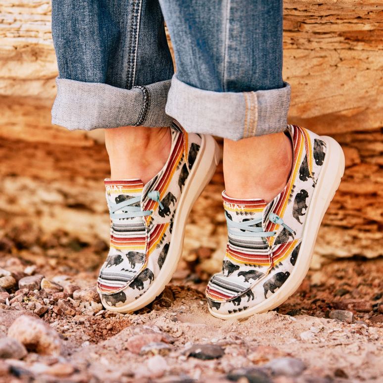 RJ66P2403 Hilo 2 Ariat chaussure impression de buffle femmes