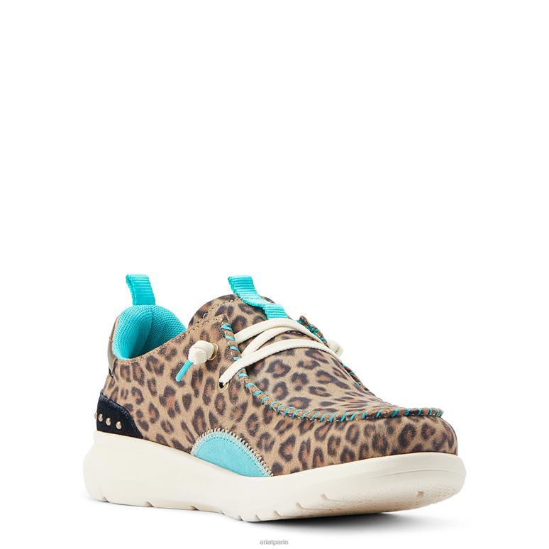 RJ66P2425 goujons hilo Ariat chaussure léopard neutre femmes