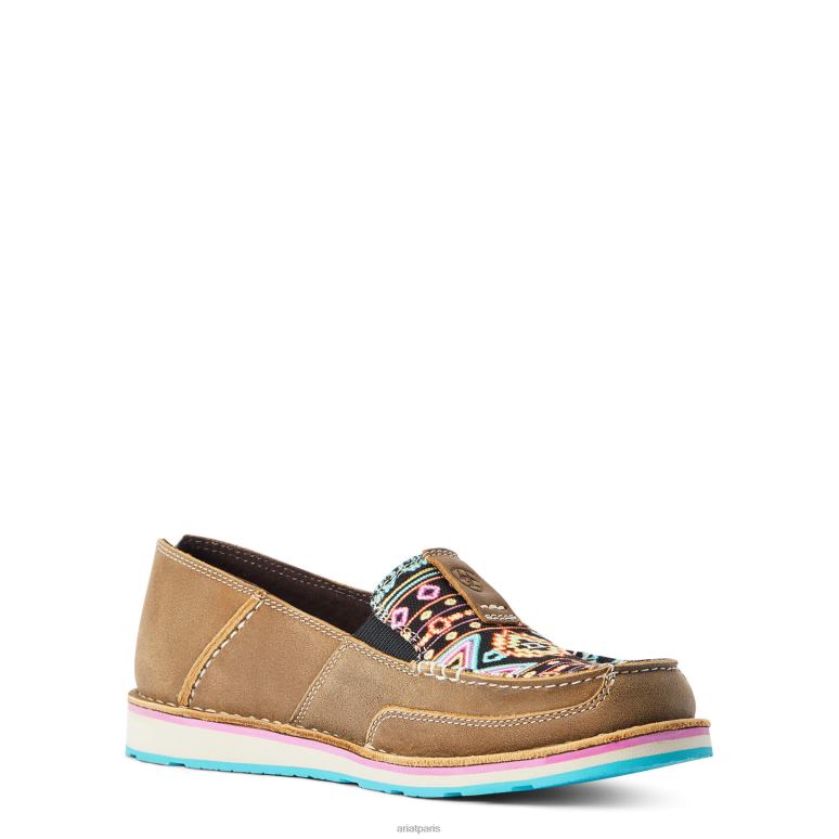 RJ66P2436 croiseur 2 Ariat chaussure bombardier marron/néons femmes