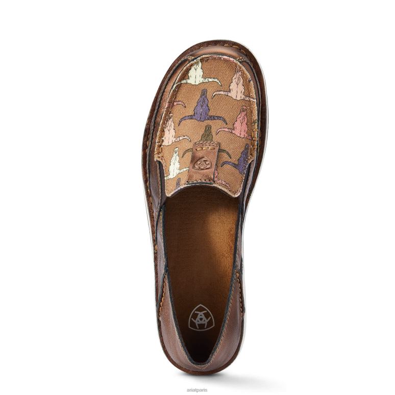 RJ66P2458 croiseur 3 Ariat chaussure tête de direction bronze métallisé/rose femmes