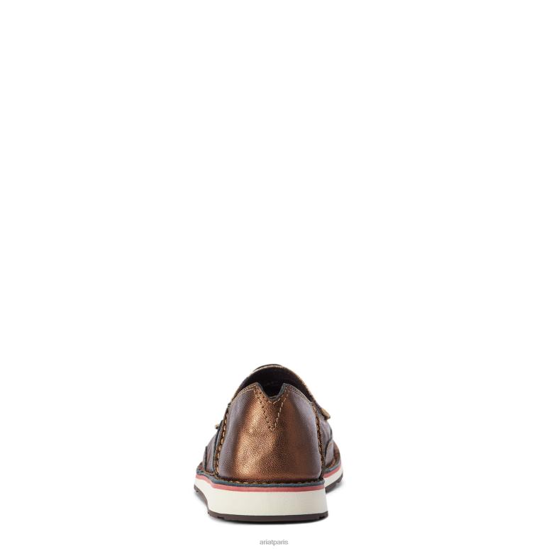RJ66P2458 croiseur 3 Ariat chaussure tête de direction bronze métallisé/rose femmes