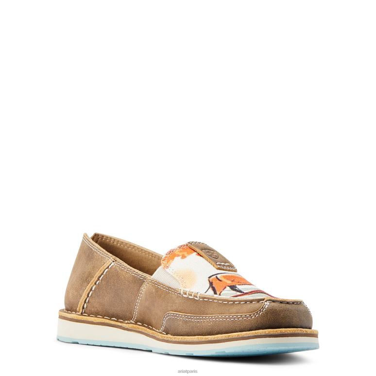 RJ66P2473 croiseur occidental aloha Ariat chaussure bombardier marron femmes