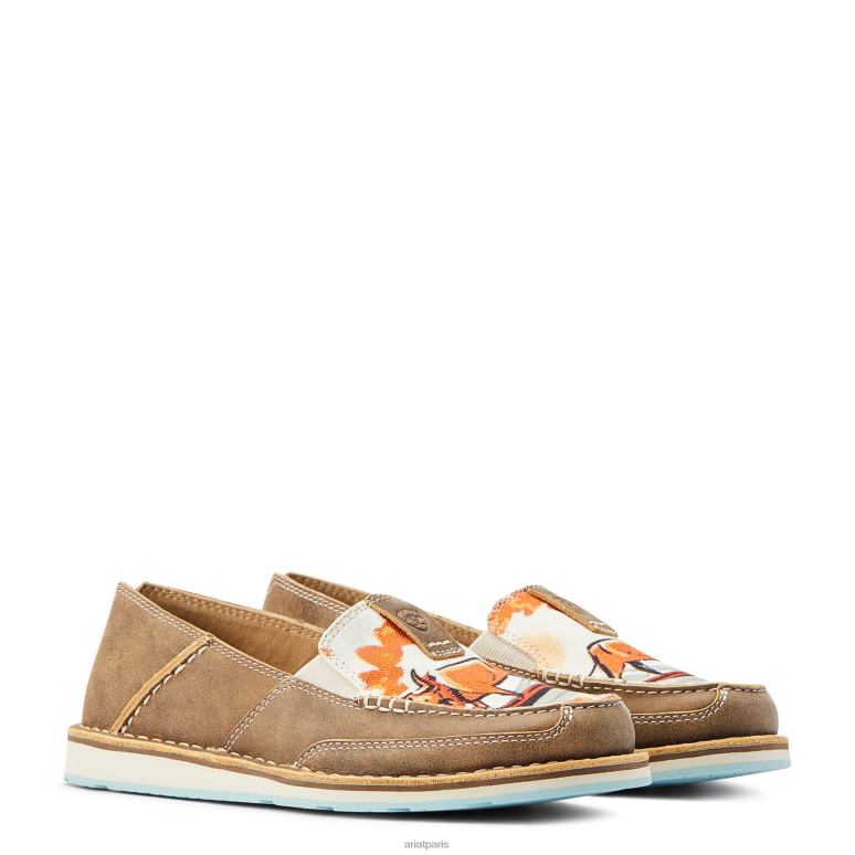 RJ66P2473 croiseur occidental aloha Ariat chaussure bombardier marron femmes