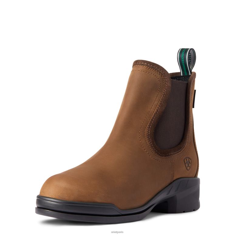 RJ66P2309 botte de paddock à embout en acier keswick Ariat chaussure marron vieilli femmes
