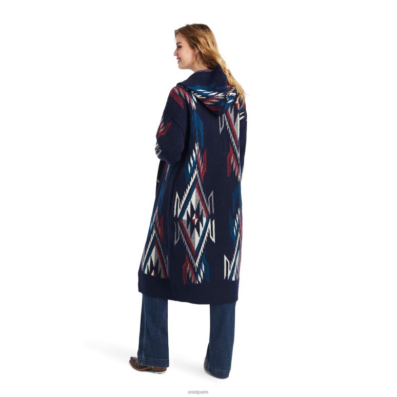 RJ66P3319 pull chimayo coatigan Ariat hauts marine jcd femmes