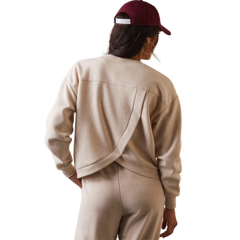 RJ66P3335 pull cowboy Ariat hauts bruyère à l'avoine femmes