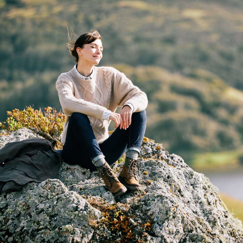 RJ66P3352 pull quart d'hiver Ariat hauts bruyère à l'avoine femmes