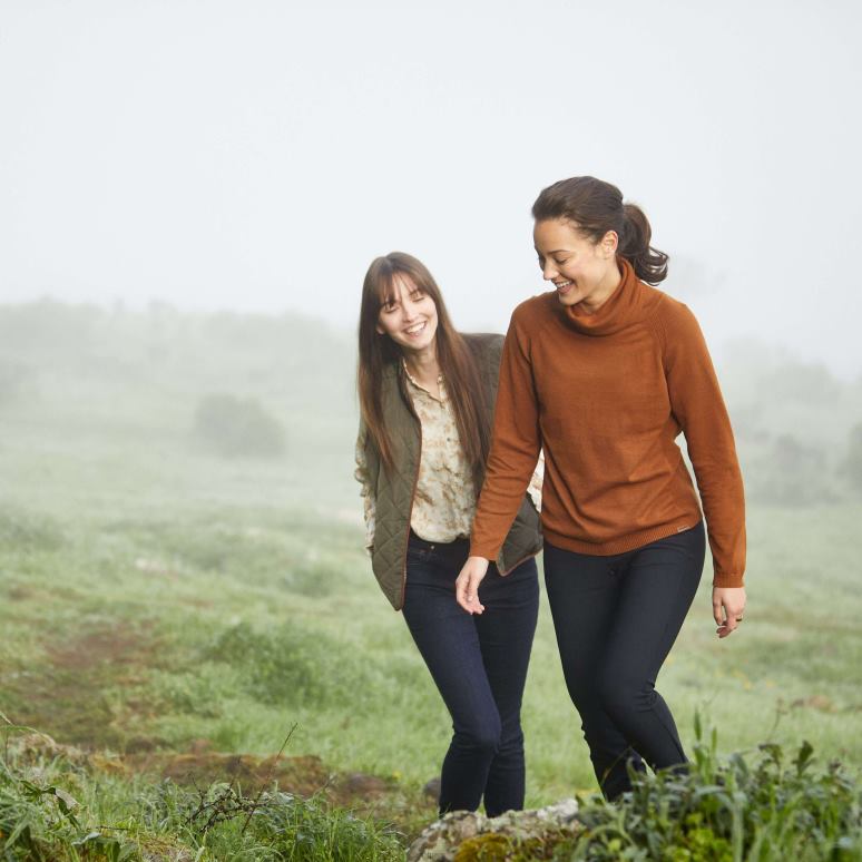 RJ66P3356 pull Lexi Ariat hauts châtaigne femmes