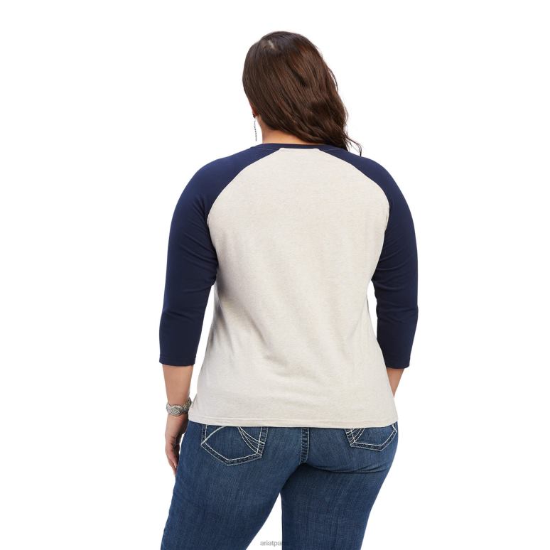 RJ66P2931 chemise classique véritable arc-en-ciel Ariat hauts bruyère de blé femmes