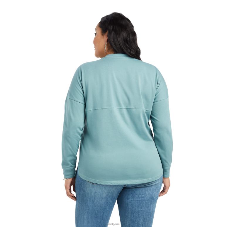 RJ66P2977 vraie chemise oversize Ariat hauts Arctique femmes