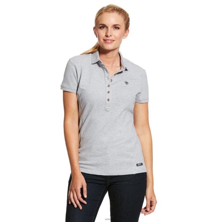 RJ66P2986 polo prix 2.0 Ariat hauts gris chiné femmes