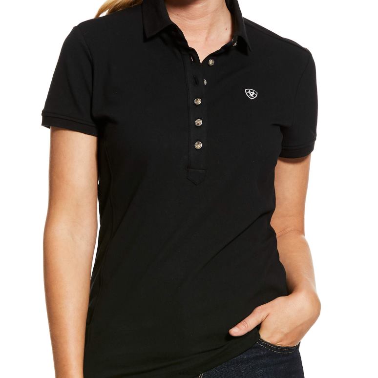RJ66P3084 polo prix 2.0 Ariat hauts noir femmes