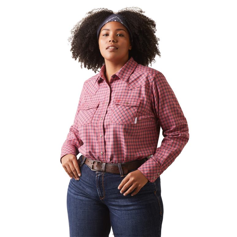 RJ66P3093 chemise de travail fr knox snap Ariat hauts gorgés de soleil femmes