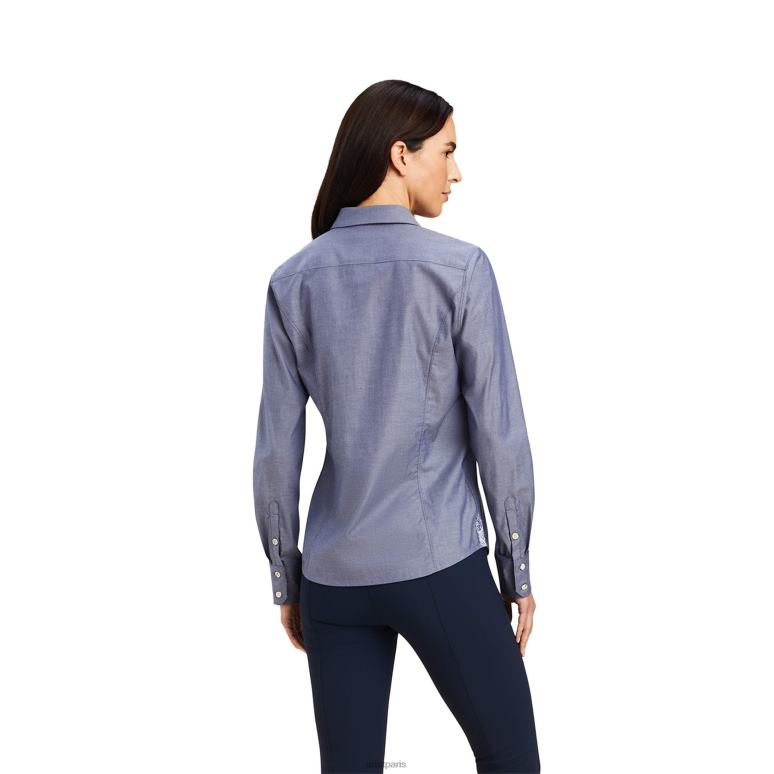 RJ66P3166 chemise Tomales Ariat hauts marine femmes