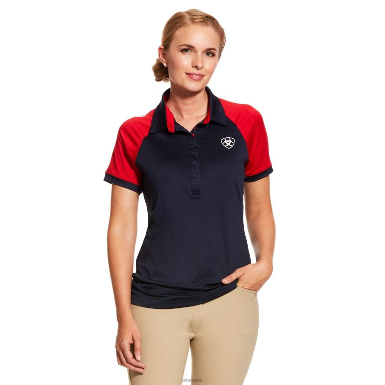 RJ66P3222 polo équipe 3.0 Ariat hauts marine femmes