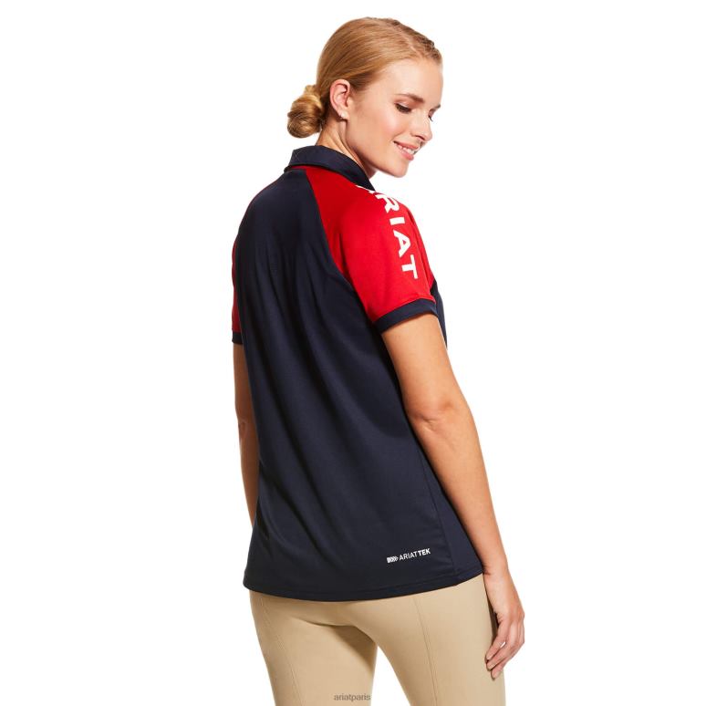 RJ66P3222 polo équipe 3.0 Ariat hauts marine femmes