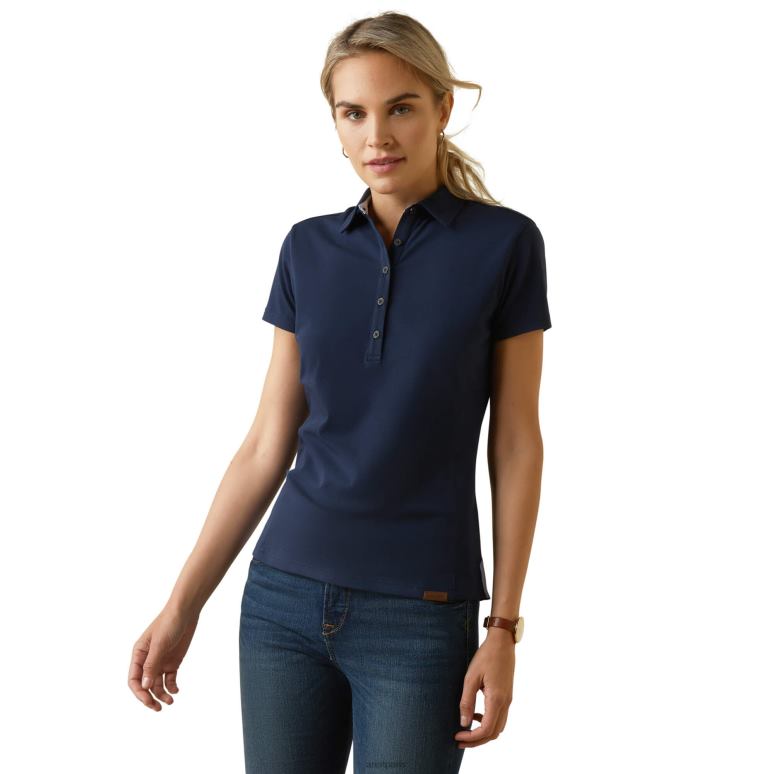 RJ66P3248 polo cloverdale Ariat hauts marine femmes