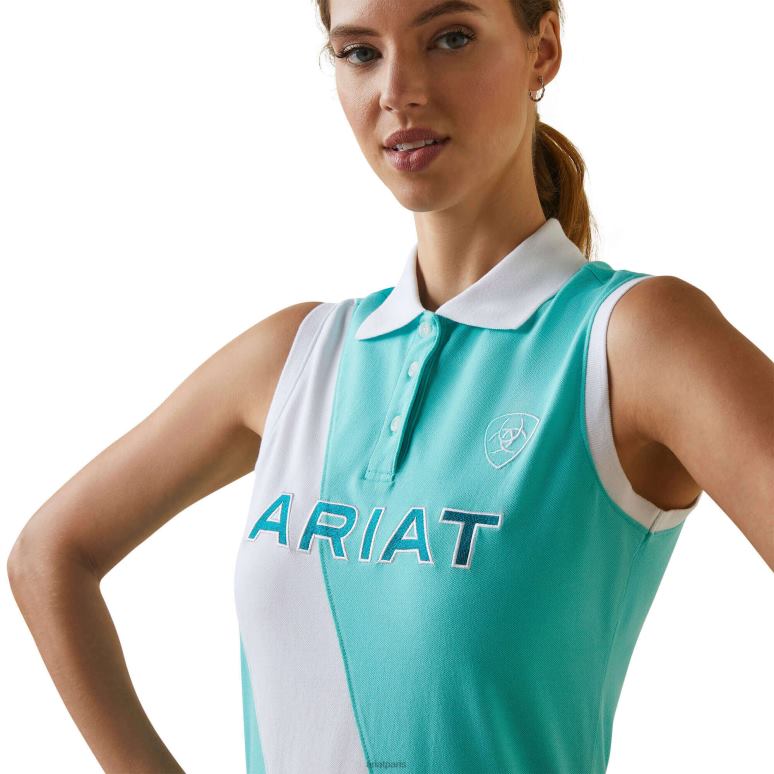 RJ66P3293 taryn polo Ariat hauts piscine bleue femmes