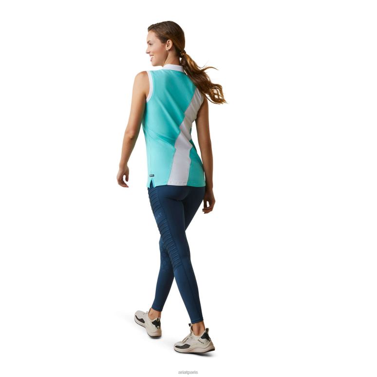 RJ66P3293 taryn polo Ariat hauts piscine bleue femmes