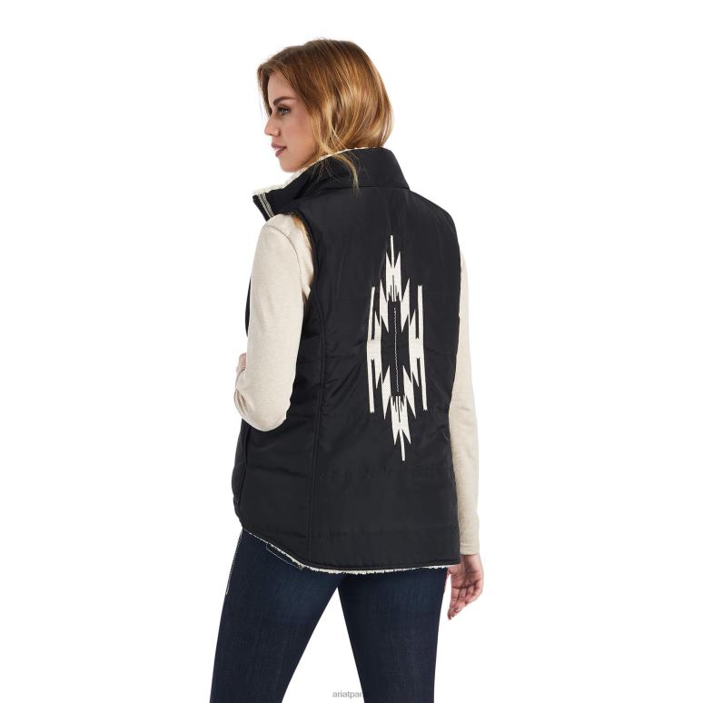 RJ66P3486 gilet dilon chimayo Ariat hauts noir femmes