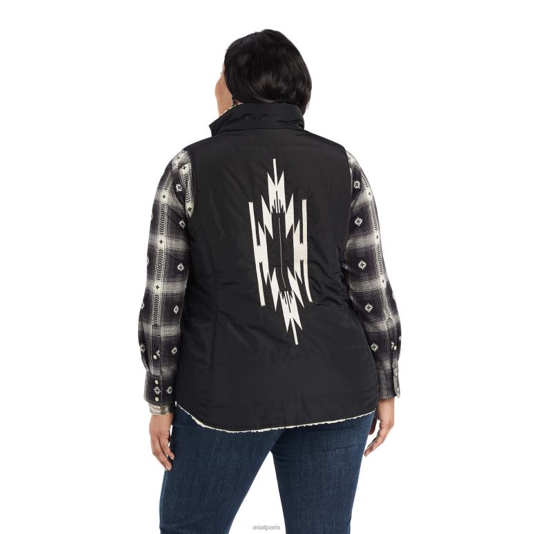 RJ66P3486 gilet dilon chimayo Ariat hauts noir femmes