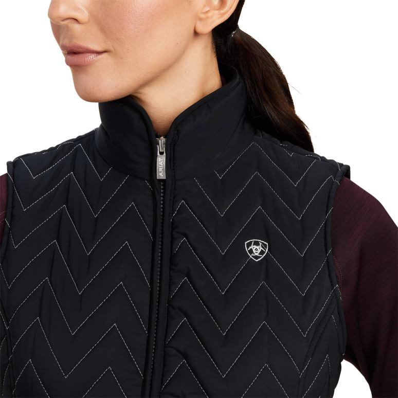RJ66P3537 gilet isolé ashley Ariat hauts noir femmes