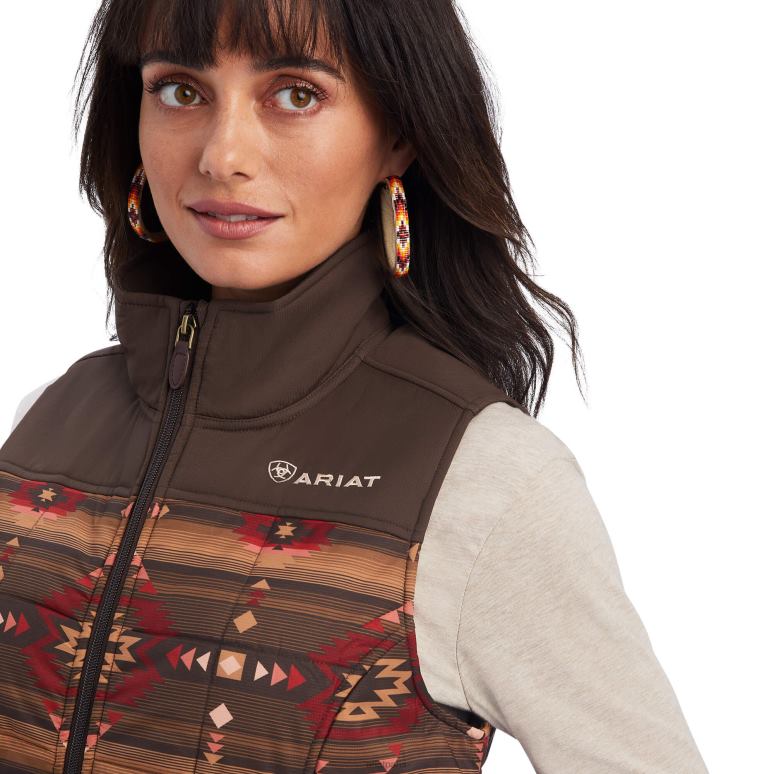 RJ66P3543 gilet isolé crius Ariat hauts impression des canyonlands femmes