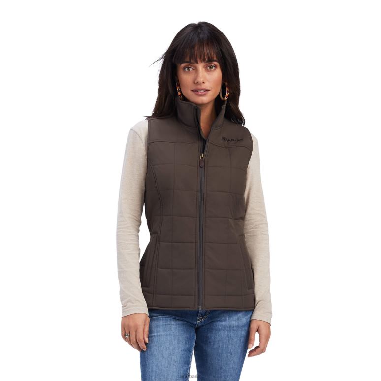 RJ66P3545 gilet isolé crius Ariat hauts écorce de banian femmes