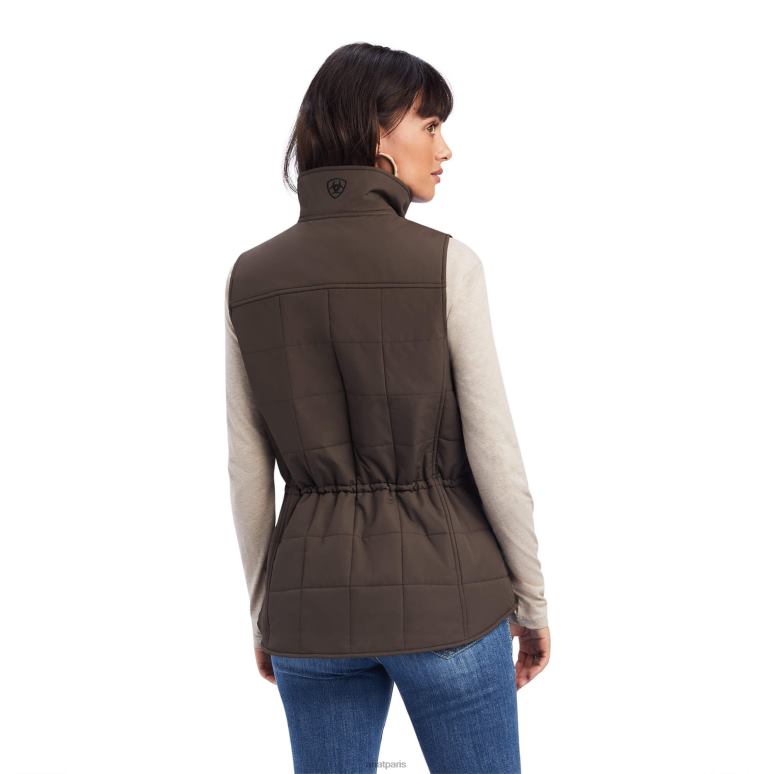 RJ66P3545 gilet isolé crius Ariat hauts écorce de banian femmes