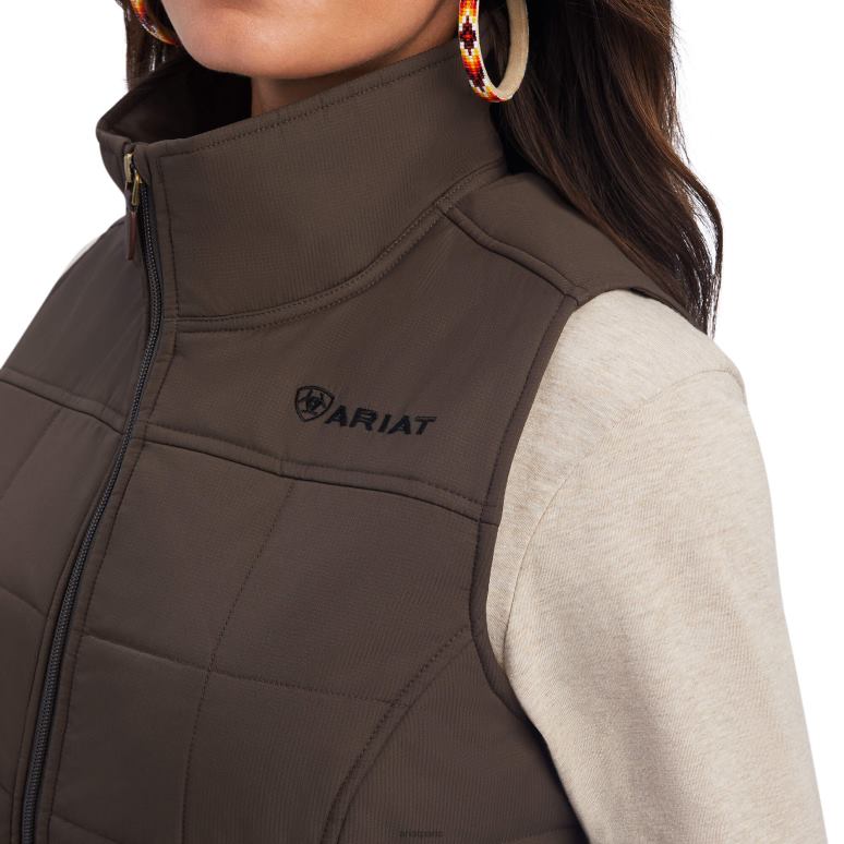 RJ66P3545 gilet isolé crius Ariat hauts écorce de banian femmes