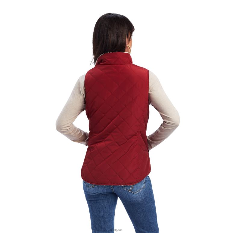 RJ66P3570 gilet isolant réversible Dilon Ariat hauts rouge rouge femmes