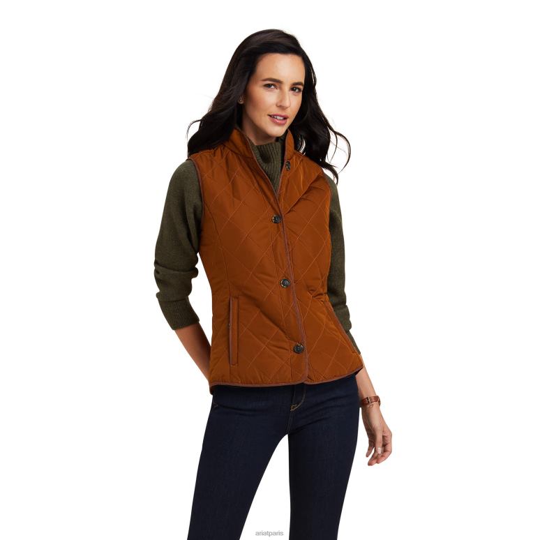RJ66P3576 gilet woodside 2.0 Ariat hauts châtaigne femmes
