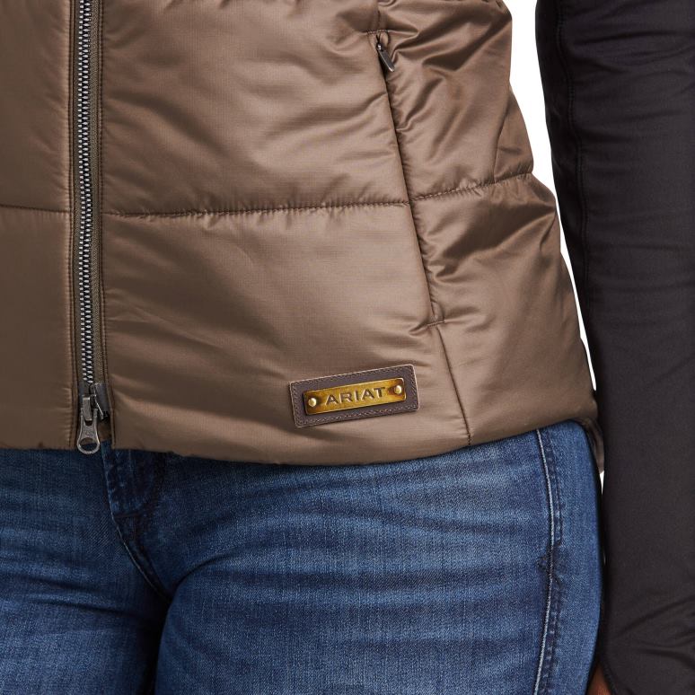 RJ66P3586 gilet d'harmonie Ariat hauts écorce de banian femmes