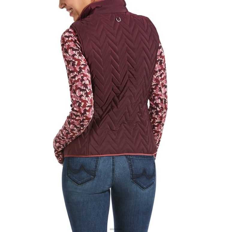 RJ66P3595 gilet isolé ashley Ariat hauts dégustation de vins femmes