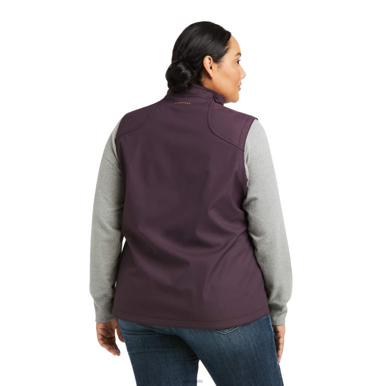 RJ66P3601 gilet softshell en toile extensible Rebar Ariat hauts prune parfaite femmes