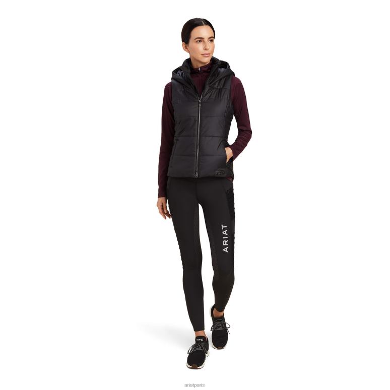 RJ66P3606 gilet d'harmonie Ariat hauts noir femmes
