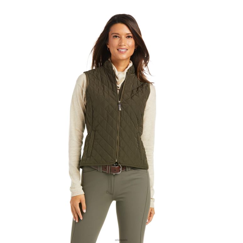RJ66P3611 gilet en bois Ariat hauts Terre femmes