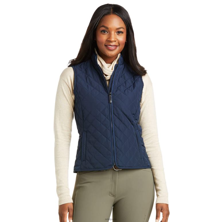 RJ66P3625 gilet en bois Ariat hauts marine femmes