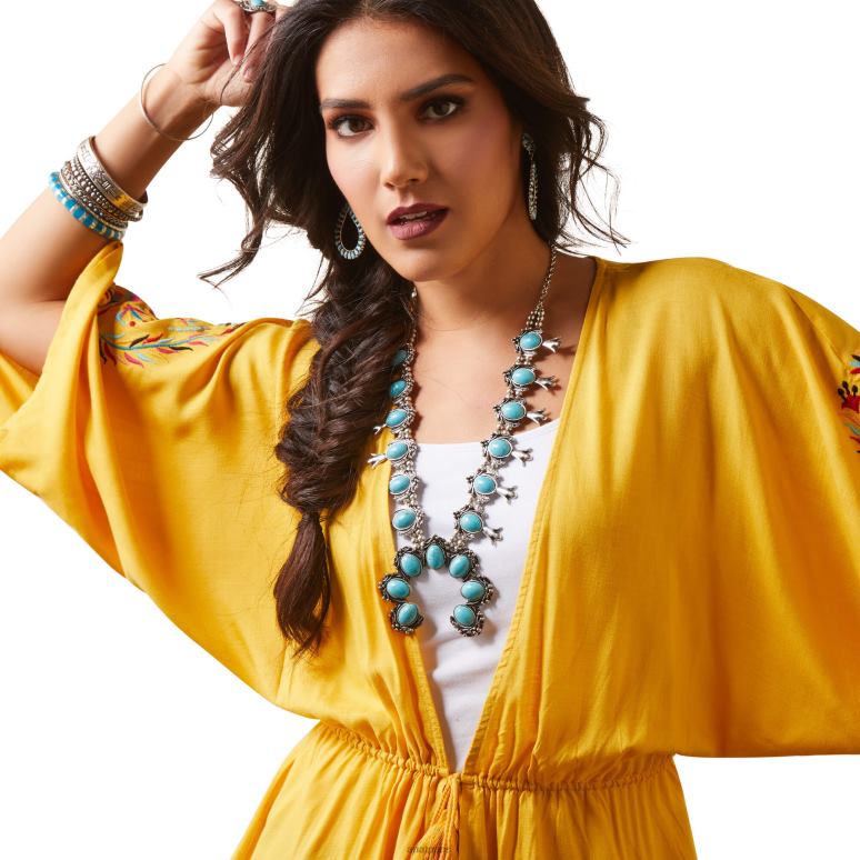 RJ66P2763 haut carmen Ariat hauts jaune jaune femmes