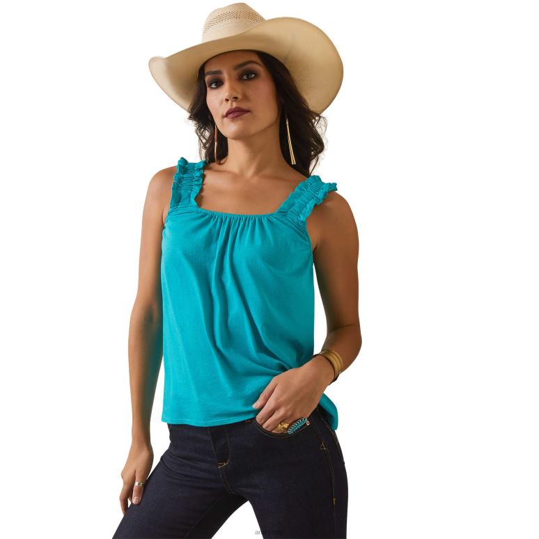 RJ66P2822 réservoir de pêche Ariat hauts vert viridien femmes