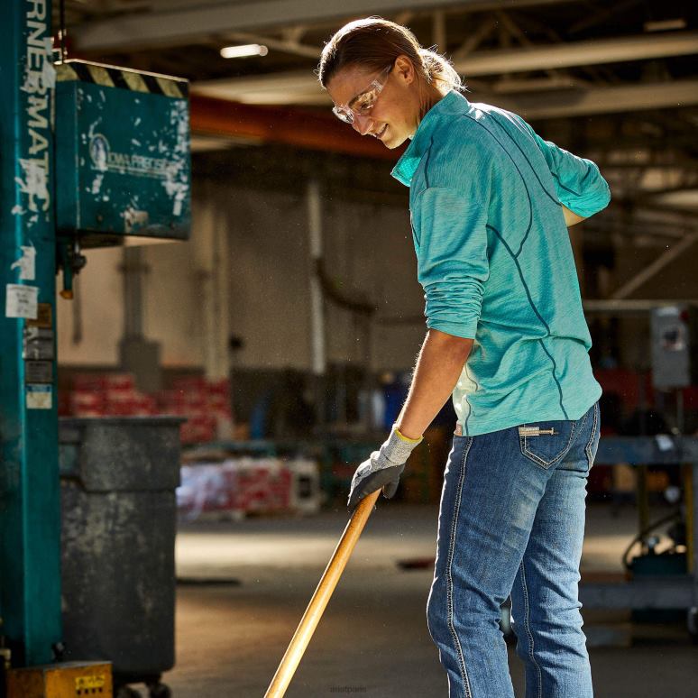 RJ66P3028 rebar évolution 1/2 zip haut Ariat hauts ruisseau des prés femmes