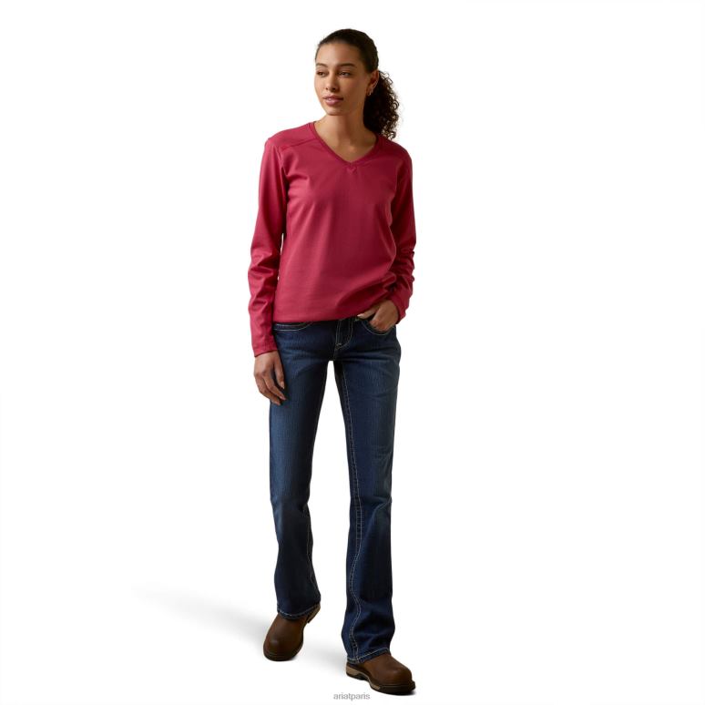 RJ66P3034 fr ac haut Ariat hauts cerise jubilé femmes