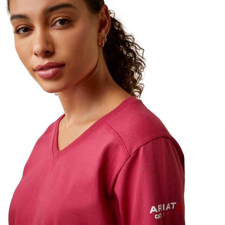 RJ66P3034 fr ac haut Ariat hauts cerise jubilé femmes