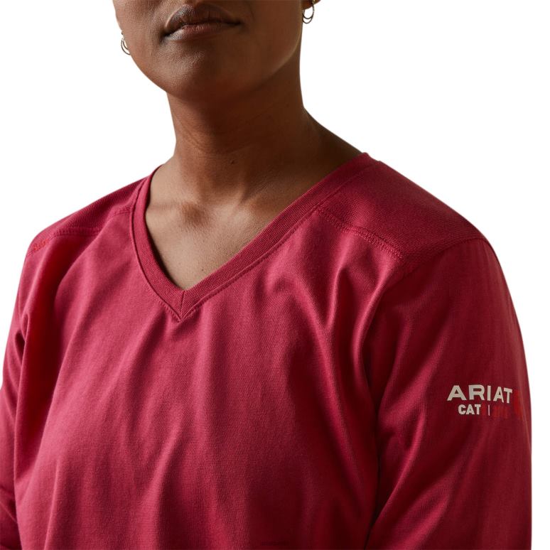 RJ66P3034 fr ac haut Ariat hauts cerise jubilé femmes