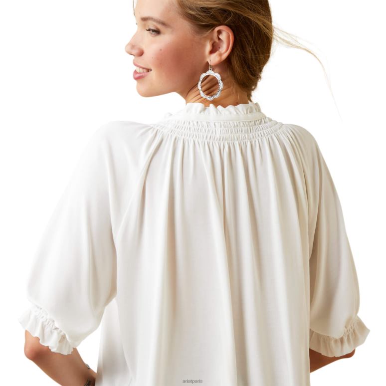 RJ66P3255 dessus de pétunia Ariat hauts danseur de nuages femmes