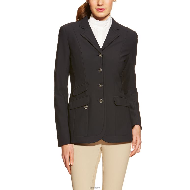 RJ66P3674 manteau de présentation platine Ariat hauts marine femmes