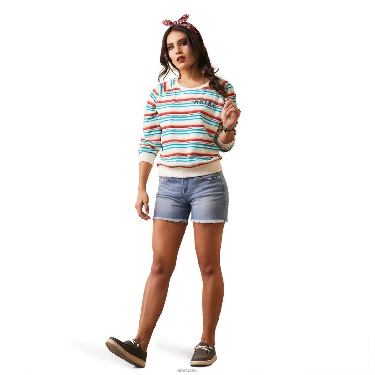 RJ66P3325 vrai sweat Ariat hauts Rosa Sérape femmes