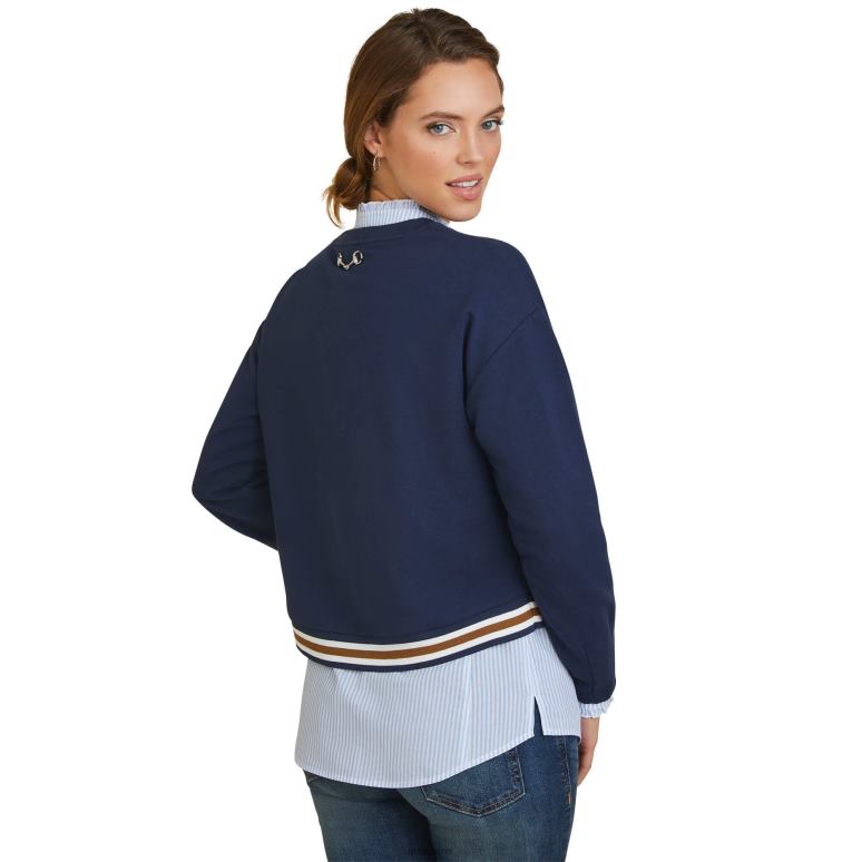 RJ66P3364 sweat-shirt du Pacifique Ariat hauts marine femmes